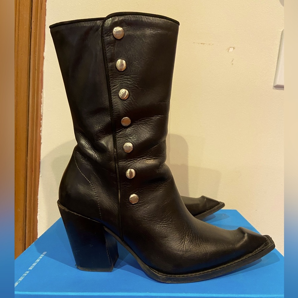 John Fluevog Dada Donuts Swordfish Boots W9.5